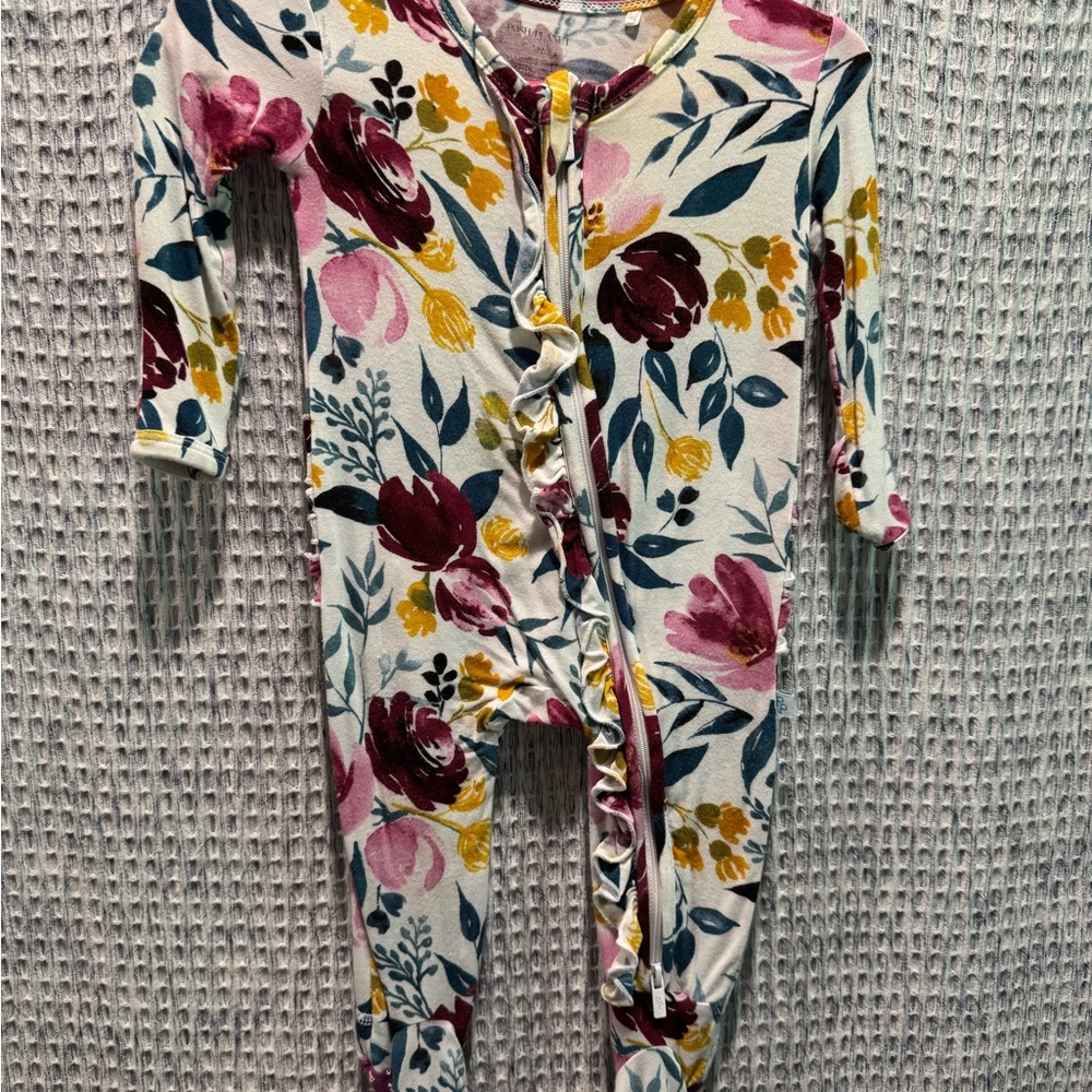 Posh Peanut Jozie Ruffled Footie 0-3mo